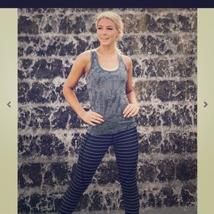 Grey Splash Seamless Racer Tank